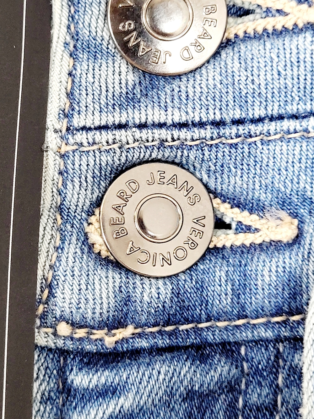 NWT VERONICA BEARD Giselle Flare Extra High Rise Belted Jeans Mystic Blue 28 New - Picture 12 of 14